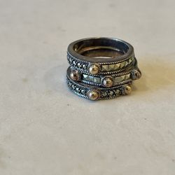 Judith Jack Sterling Silver Rings Stackable 