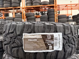 Brand New Tires Pegasus RTX LT265/60R20 10 ply $139!!