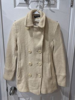 Steve Madden Ivory Pea Coat