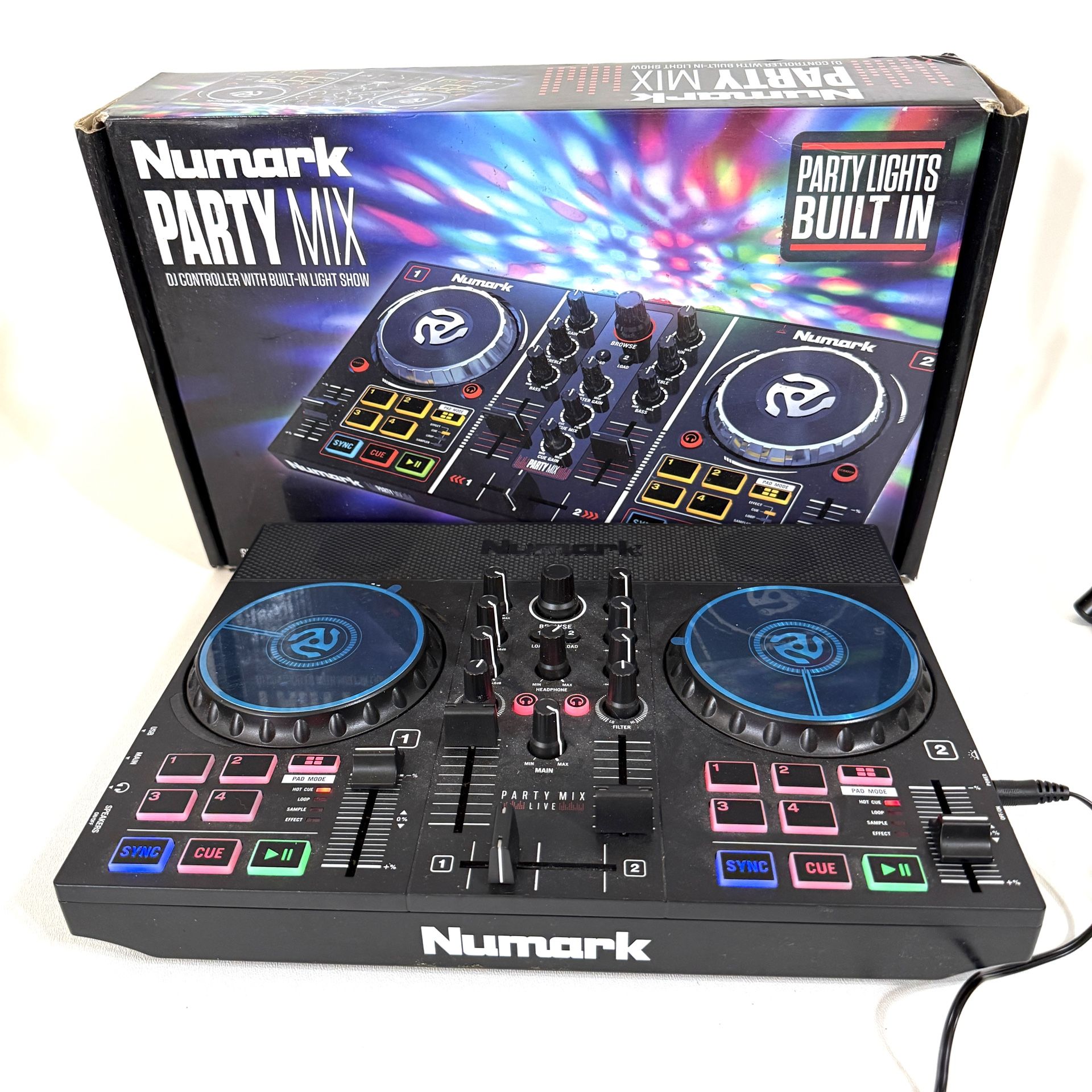 Numark Party Mix Live DJ Controller With Built In Party Lights