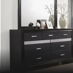 Dresser mirror with the hidden drawer