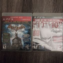 2 Batman Games For PS3 $10 Each Or Both For 15