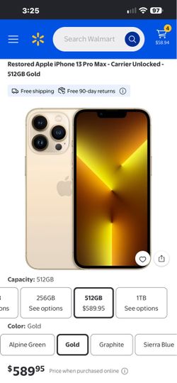 Apple iPhone 13 Pro Max 512GB Gold