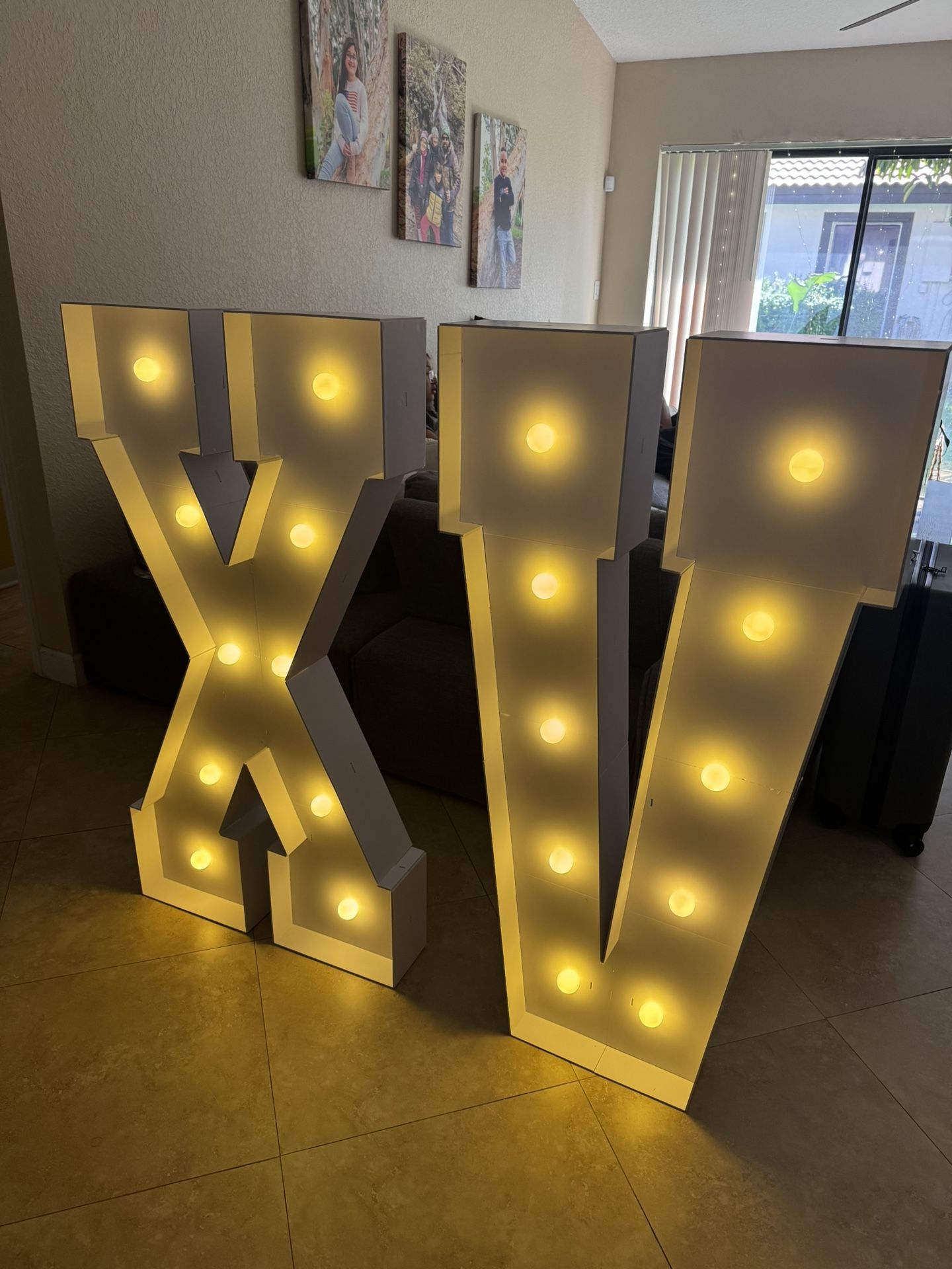 Marquee Numbers 15th-Birthday Large Decorations