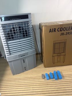 4000CFM Swamp Cooler for Large Room, 41” Evaporative Air Cooler with 13.5Gal Detachable Water Tank, 12H Timer, Ambient Light, 120° Oscillation, Indoor