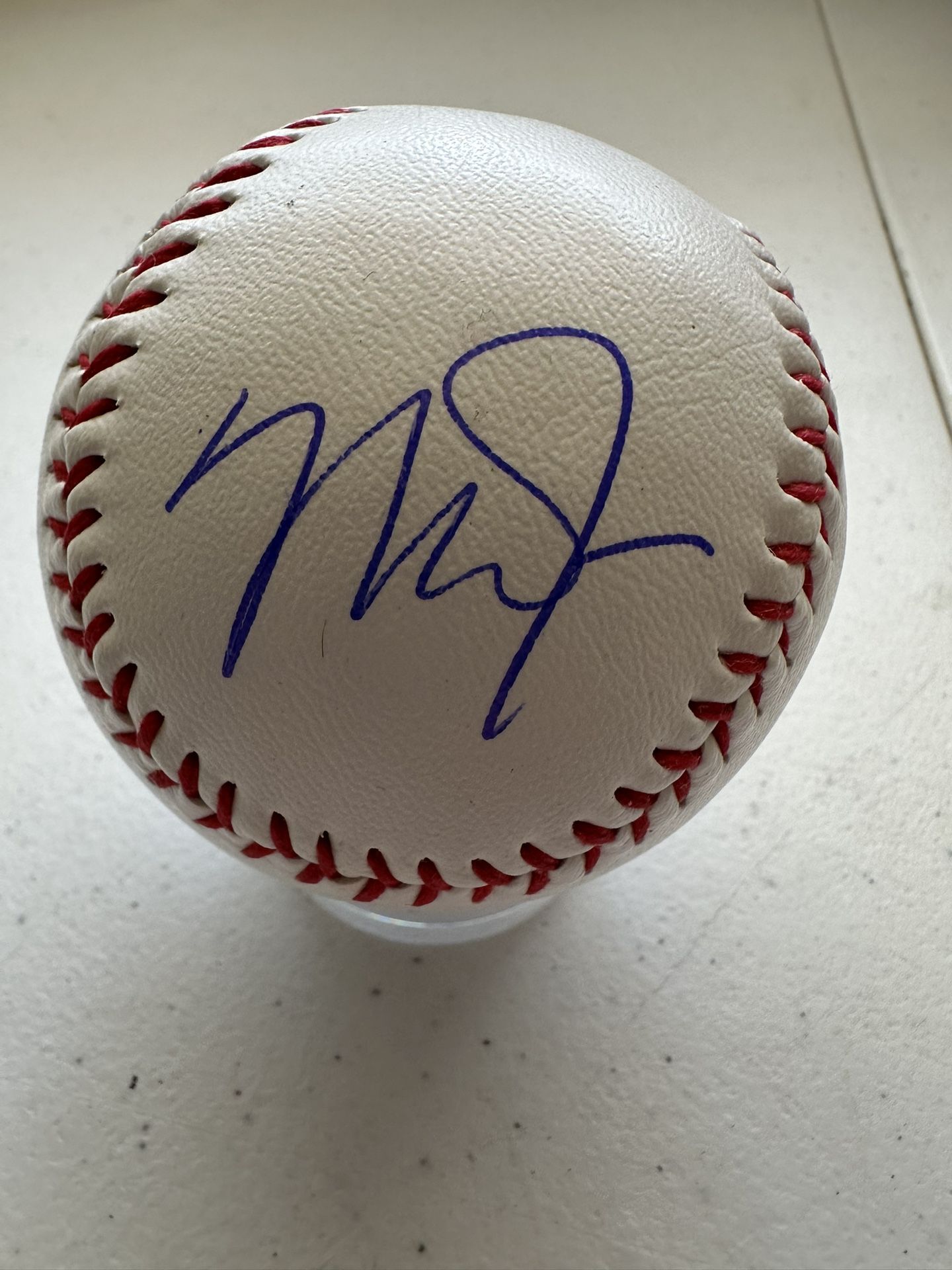 MIKE TROUT SIGNED LOS ANGELES ANGELS AUTOGRAPHED BASEBALL W/HOLOGRAM COA 796