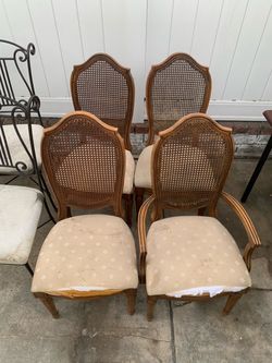 French Style Rattan Back Dining Chair $25 OBO!