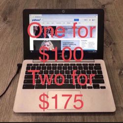 Asus Chromebook C200 with Power Cord. Excellent option for someone looking for an inexpensive computer or laptop.  $100 for One $175 for Two Firm