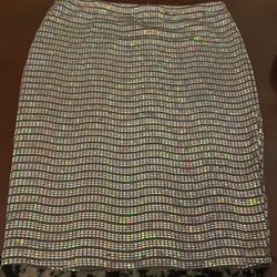 Y2K Holographic Mini Skirt