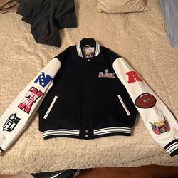 Jeff Hamilton Super Bowl Varsity Jacket
