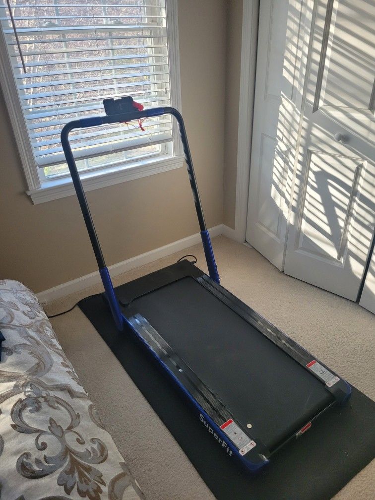 Small Treadmill and Rowing Machine