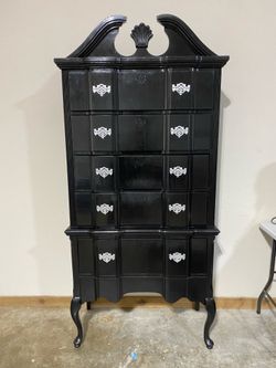 Vintage Black Dresser