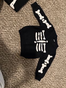 Black Skeleton Sweater