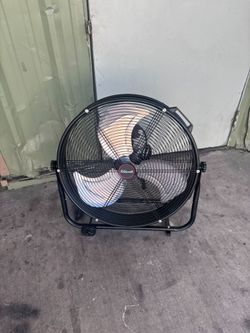 XtremepowerUS 24" Commercial Floor Fan with Rotating Drum, 3 Adjustable Positions.