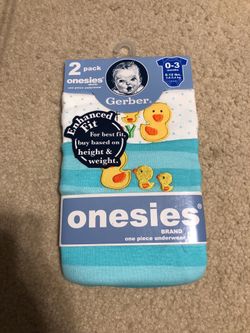 BRAND NEW: 2 piece onesies size 0-3 Months
