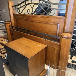 Bed Frame and end Table