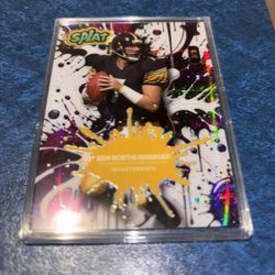 Ben Roethlisberger 3/3 Splat Parallel Numbered Football Card 