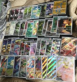 Pokemon cards scarlet and violet and mega era cards