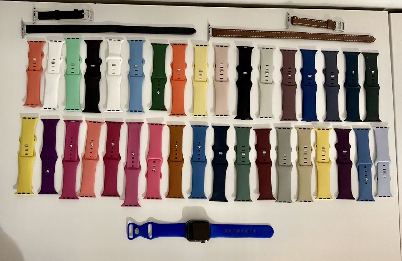 Apple whatch With multi color Interchangeable Bands
