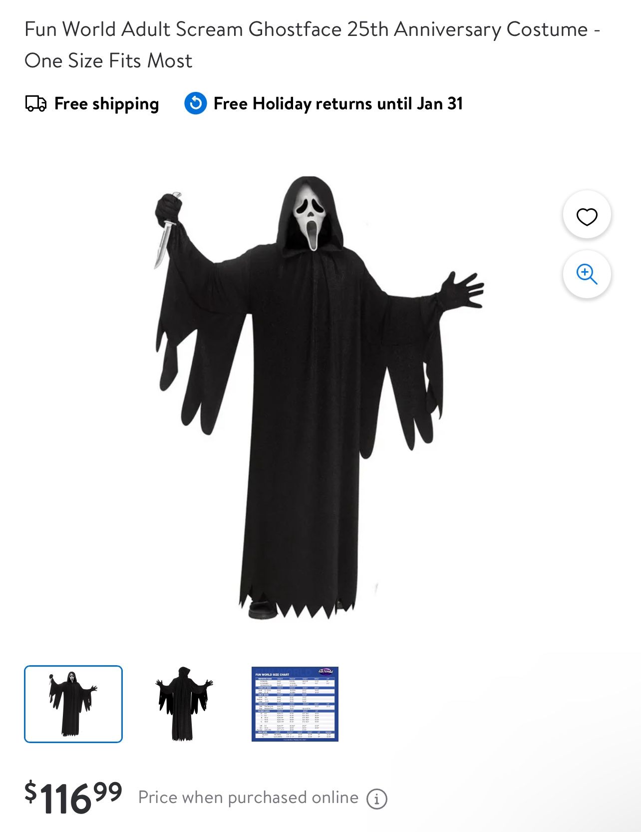 Ghost Face 25th Anniversary (no Mask)