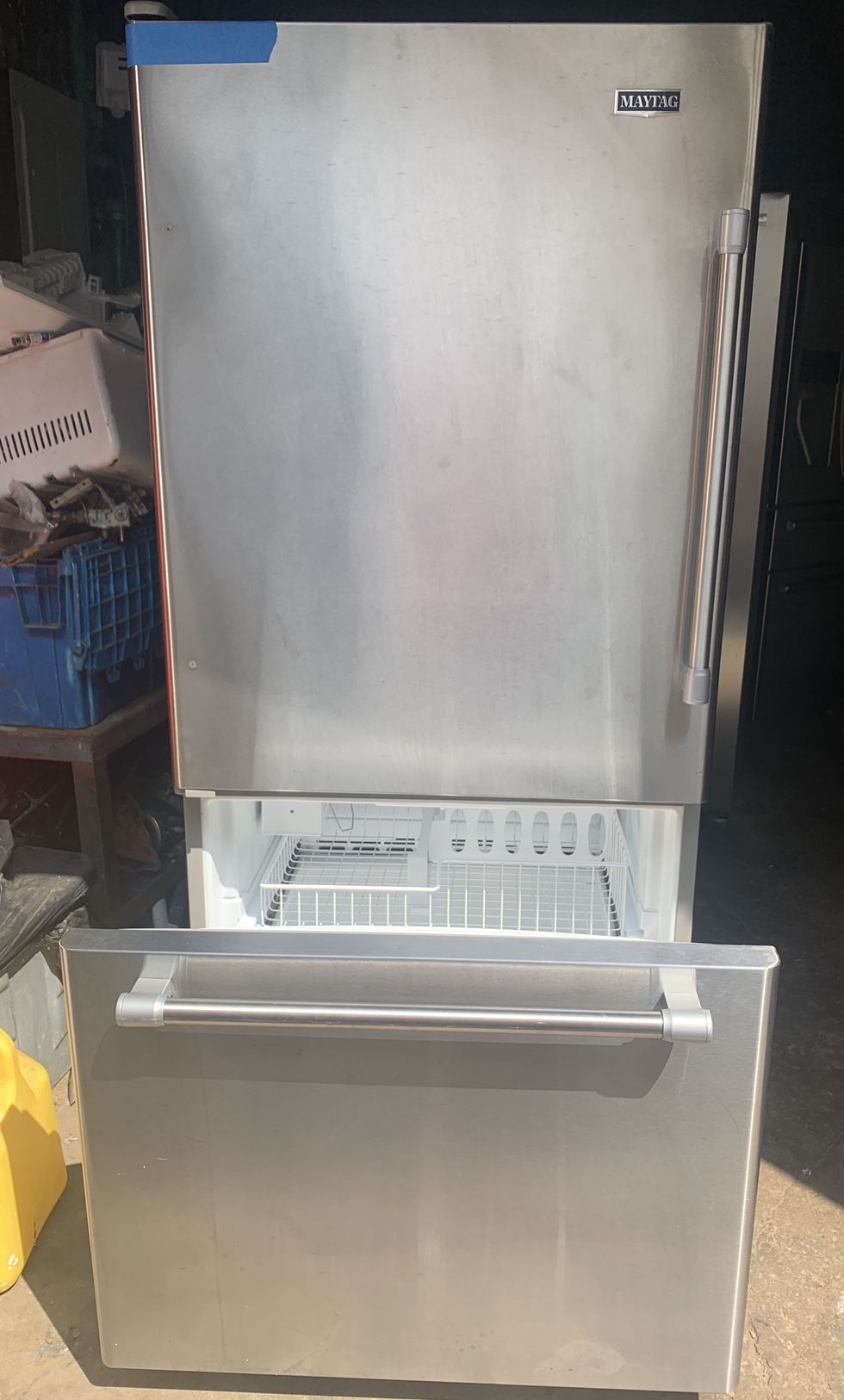 Maytag 33in. bottom freezer refrigerator in excellent conditions with 4 months warranty