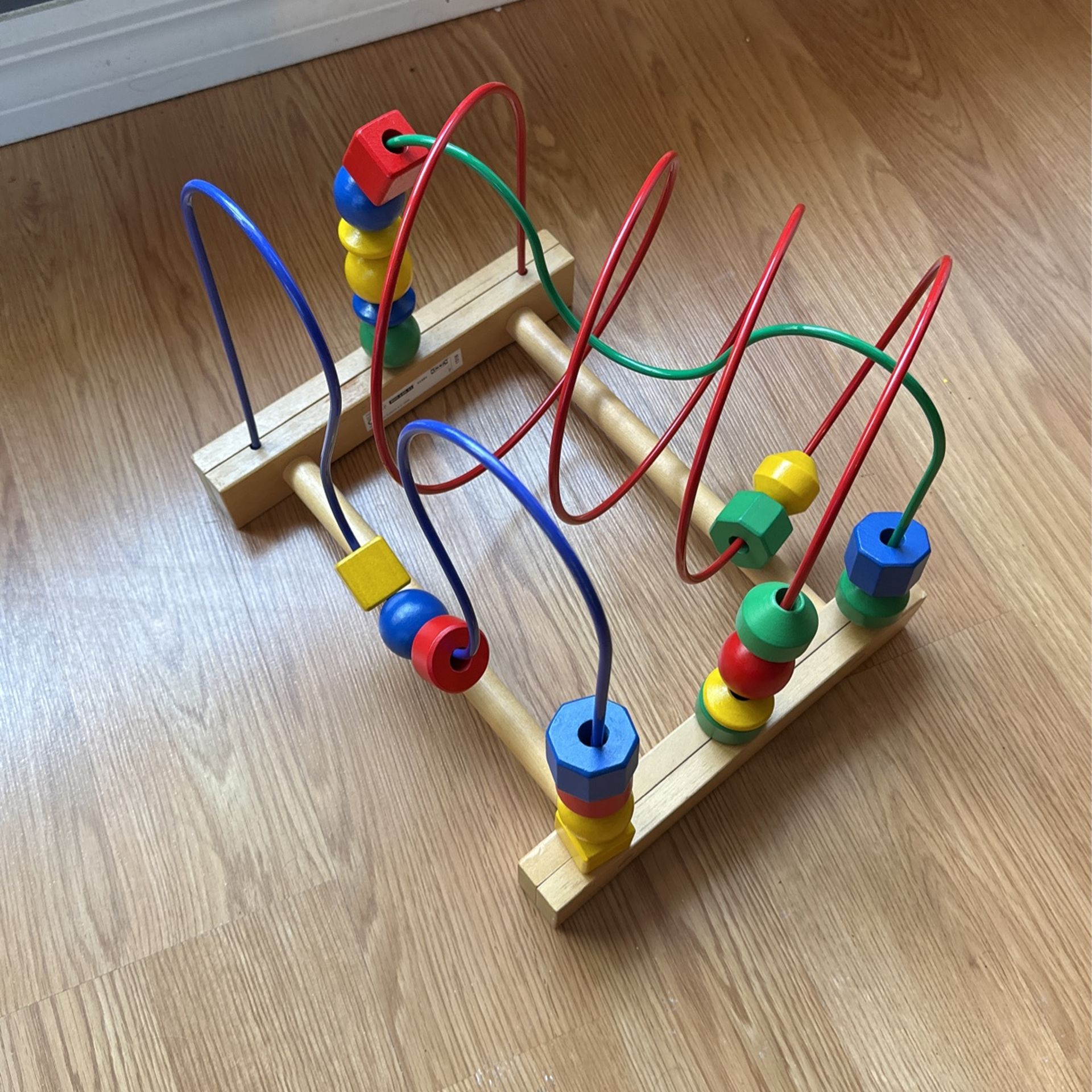 Ikea MULA 800.140.41 Wooden Bead Roller Coaster Maze