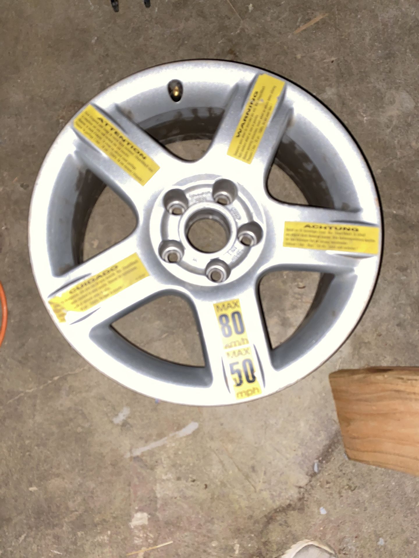 2001 Audi spare rim