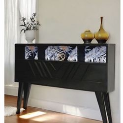 Beautiful Mid Century Modern Console Table Accent Cabinet 
