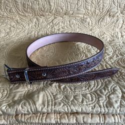 Men’s Hand Crafted And Tooled Western Belts