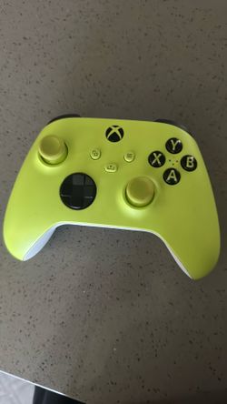Lime green Xbox controller