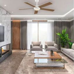 Hampton Bay Benning 52" Matte White LED Ceiling Fan w/ Remote Control (85252)