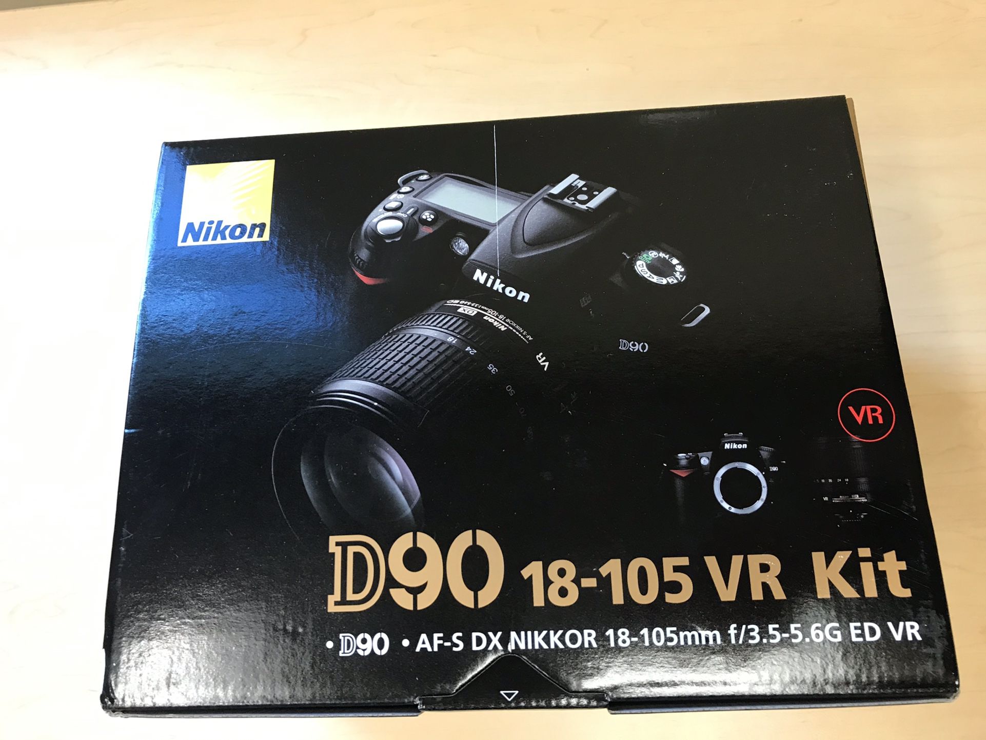 Brand New Nikon D90 DSLR Camera with 18 105mm Lens