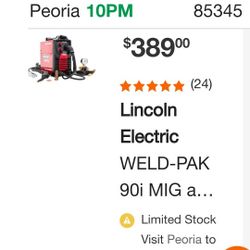 Lincon Welder New In Box  Gas / Electric  $295