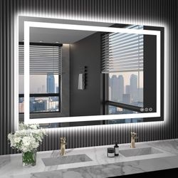 48 X 32 Led Bathroom Mirror with Defogger