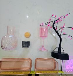 Pink Decor, LED lights, Vase, Drawer / Desk Organizers - Priced Each Below