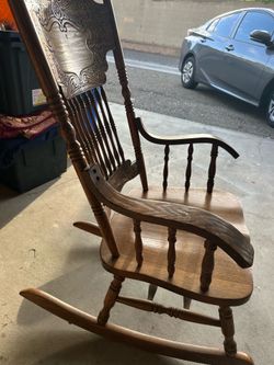 Oak rocker.