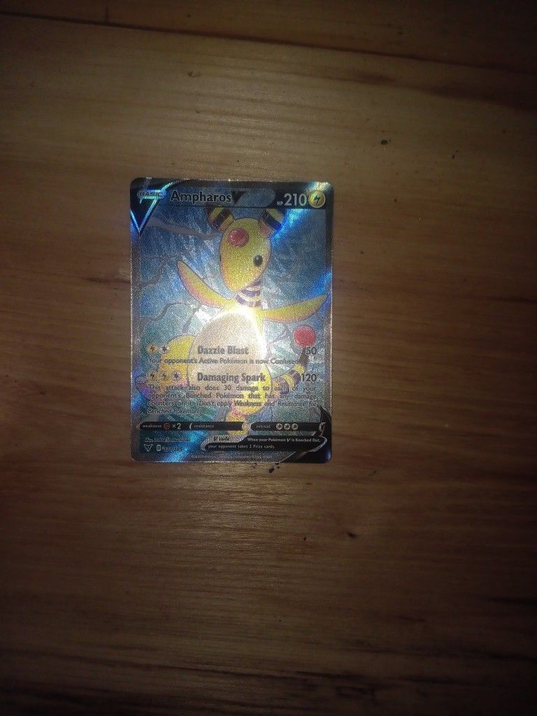 Ampharos Holo Card