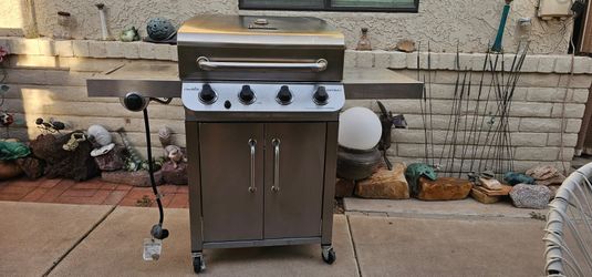 **Char-Broil Performance 4-Burner Stainless Steel Gas Grill**(propane tank not included)