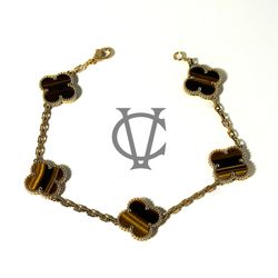 Van Cleef & Arpels Vintage Alhambra Bracelet Tiger Eye