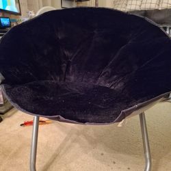 Faux Fur Saucer Chair