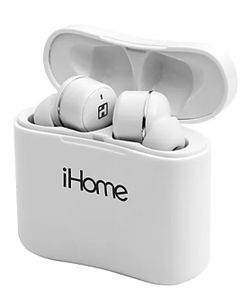 New iHome XT-47 Pop-Up Sticks True Wireless Bluetooth® In-Ear white Earbuds.
