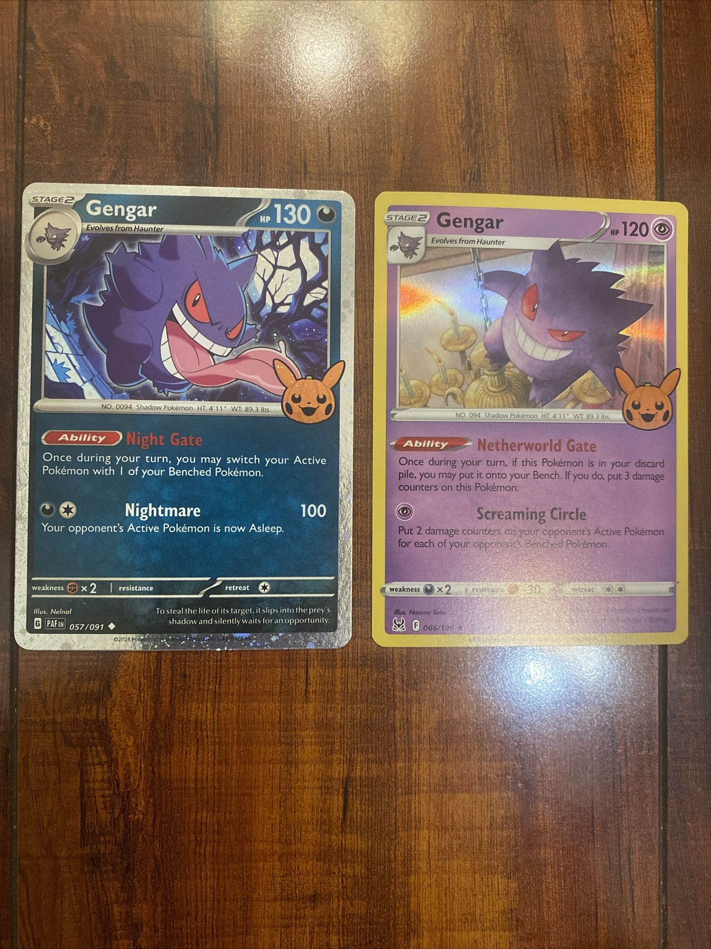 Pokemon Gengar 66/196 & 57/91 Trick-or-Trade Holo Lot of 2! NM/M 👻