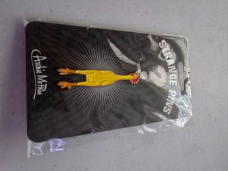 Archie mcphee Rubber chicken Enamel Pin