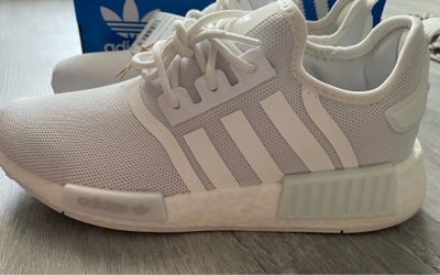 Brand New Adidas NMD R1 White Shoes. Unisex, Women’s Size / Big Kids, Men’s/ nursing students shoes