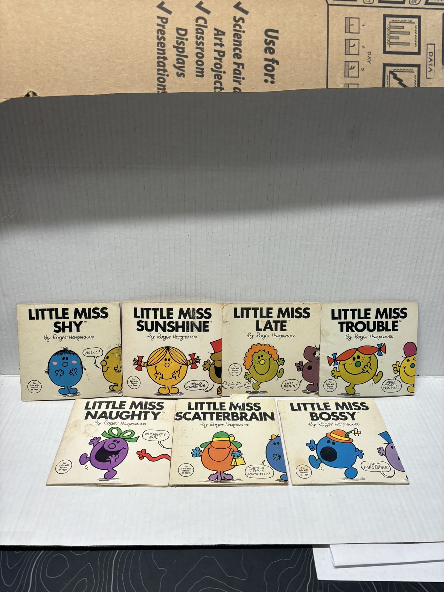 Lot Of 7 1981 Little Miss Books 