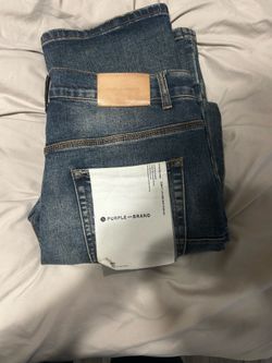 purple jeans
