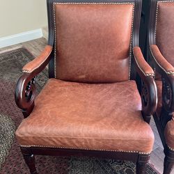 Italian Leather Chairs 