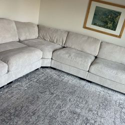 New Large 5 Piece Modular Sectional Couch! Comfy Wide Seats! Free Delivery 🚚! 