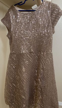 Zara Golden sequin dress for 7 yrs