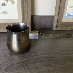 Kinox 18-10 Stainless Steel mini pot  Large Warmer Cappuccino Milk Frother Pot Butter 12oz